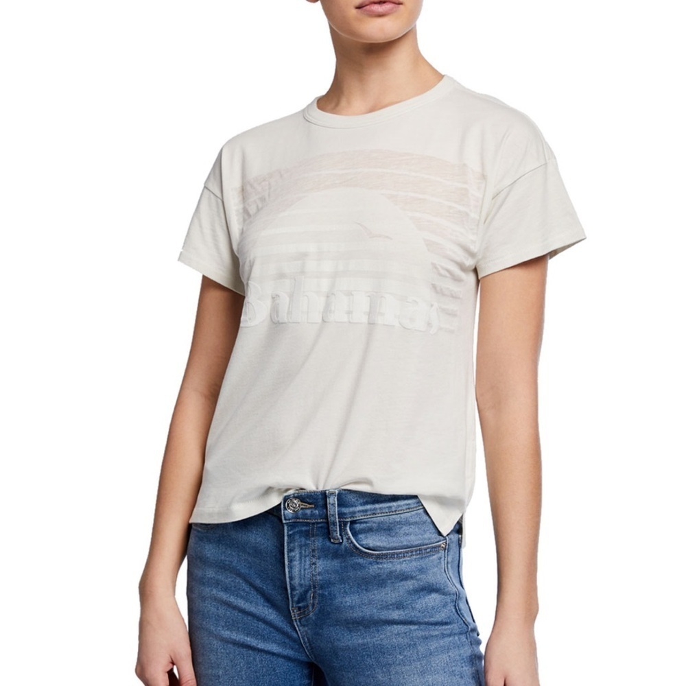 rag & bone Bahamas Burnout Vintage Tee size XS White Cream Ivory Women’s - Picture 8 of 8